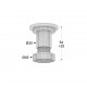 KITCHEN CABINET LEG WHITE / 7cm CABINET LEGS